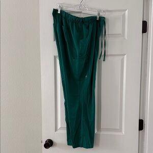 Healing Hands Women's Green Straight Leg Pants